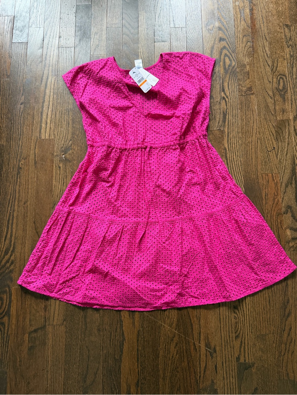 NWT Tommy Bahama Hot Pink Eyelet Swim Coverup